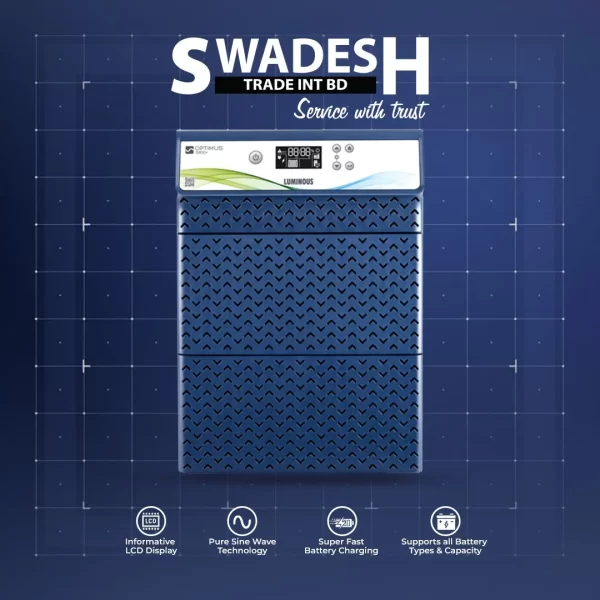 Optimus 3800 IPS Inverter by Swadesh Trade International BD – High-Capacity Backup Power Solution